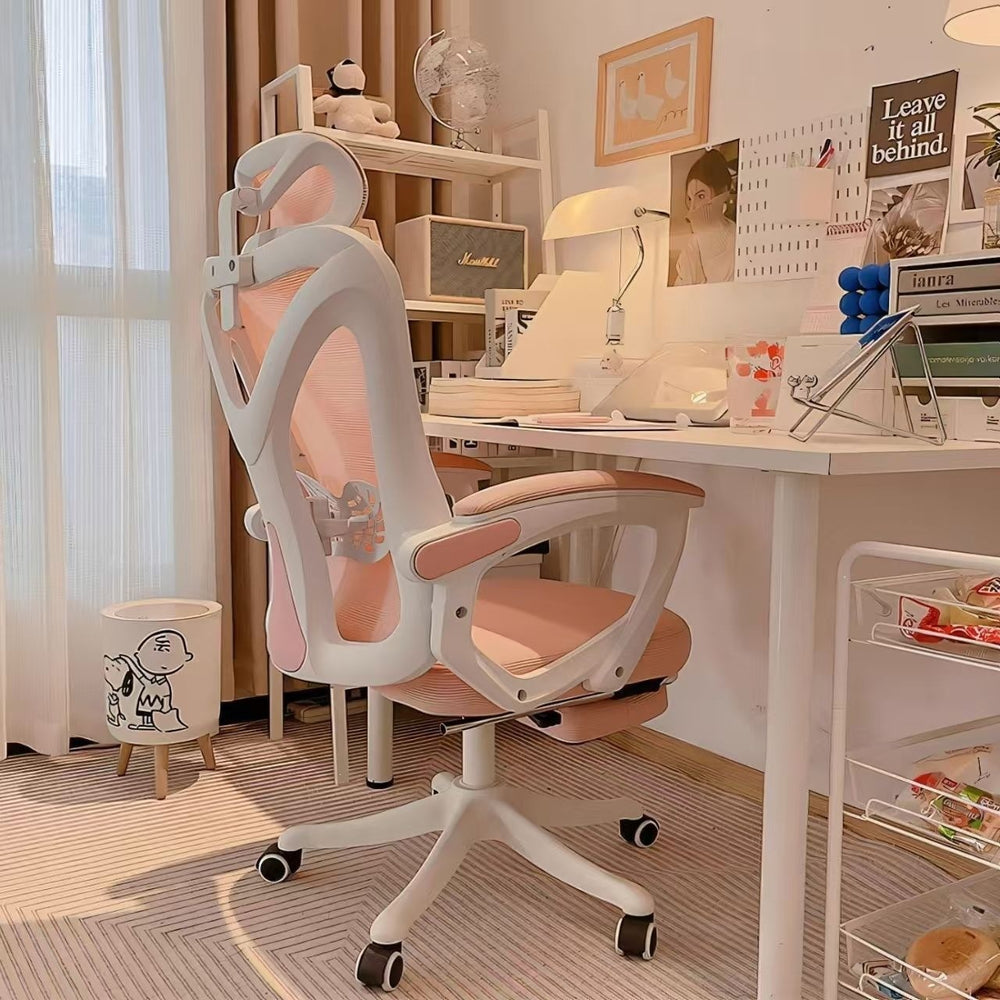 Office chair computer chair home comfort ergonomic chair for extended sitting, suitable for students, dormitory study chair, adjustable height chair