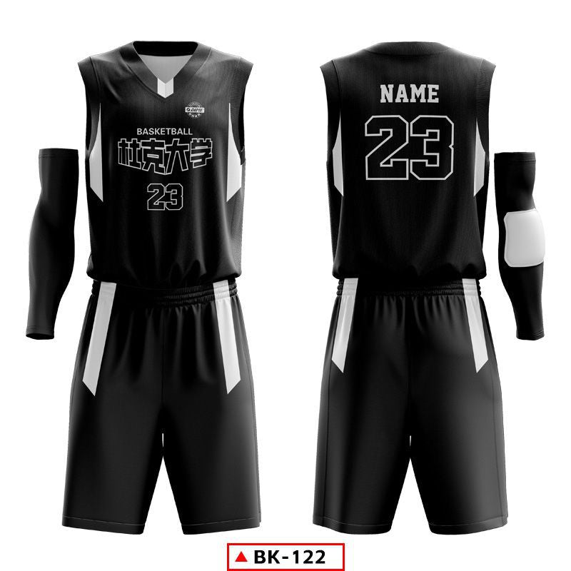 2024 new basketball jersey suit men's custom college student sports training game jersey American basketball jersey printing