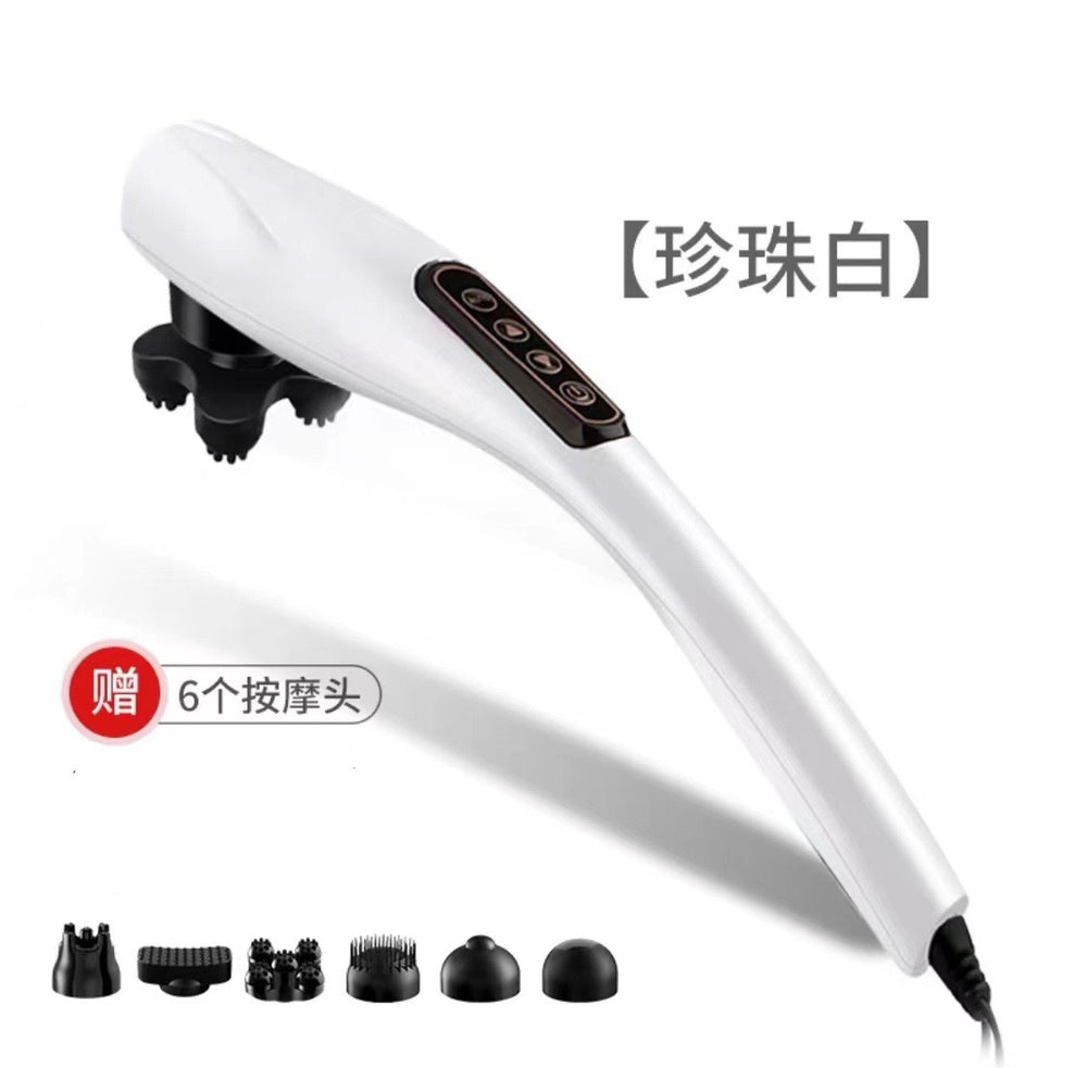 Massage stick rechargeable massager cervical spine waist back full body massager handheld electric back beating instrument knocking vibrator
