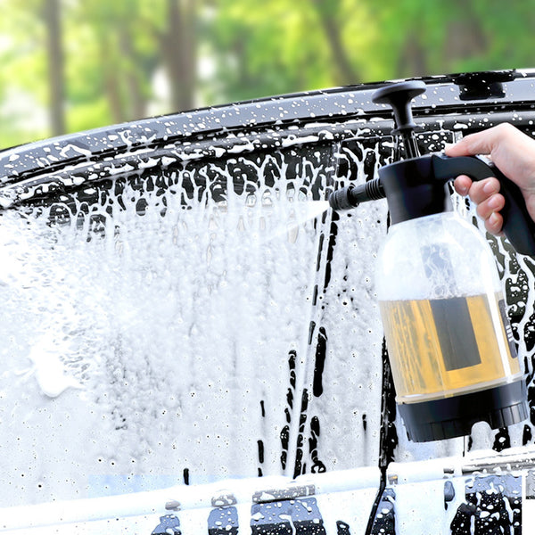High pressure hand spray car wash pot 2L car wash foam pot watering can artifact pot gun manual car wash liquid generator