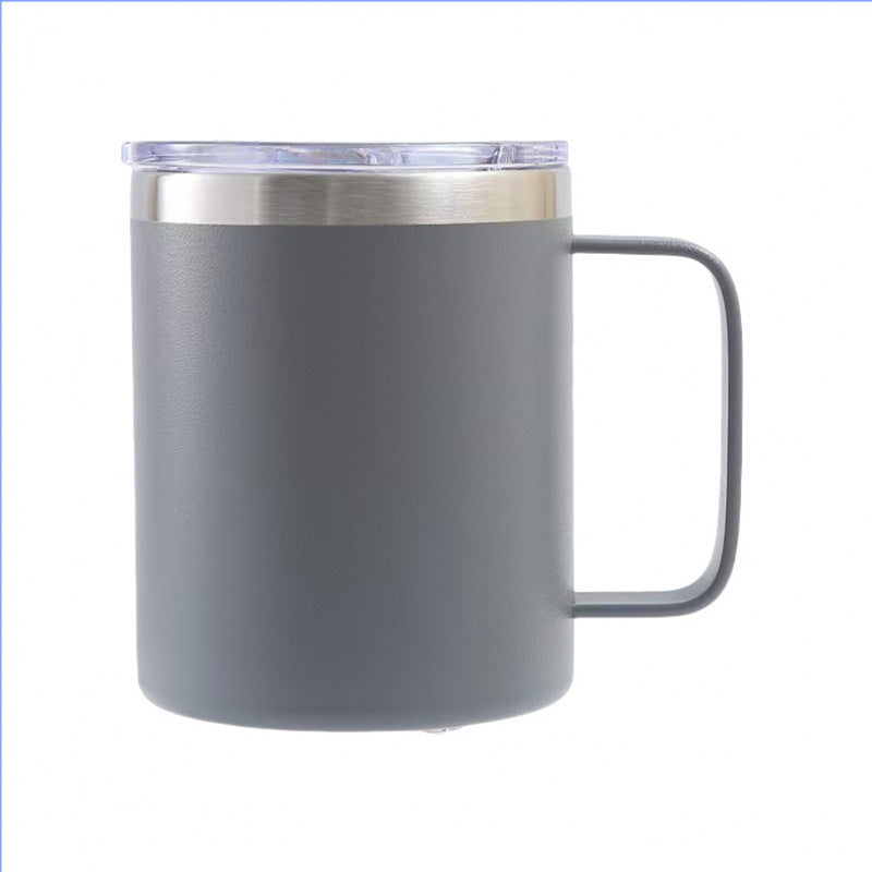 spray plastic 12oz stainless steel mug casual business coffee cup personalized sublimation thermos cup wholesale