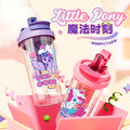 Authentic collaboration: my little pony high-temperature resistant plastic coffee/water cup - dual-drink, portable, cute, stylish, student-friendly with straw