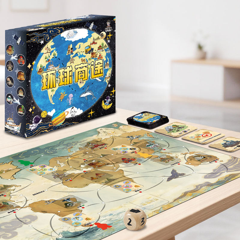 New cross-border global business role-playing board game - educational, interactive, multiplayer, casual toy for kids
