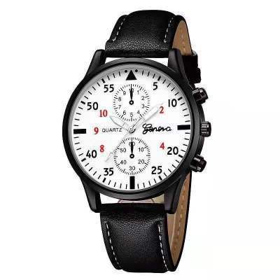 Export wish aliexpress alloy double eyes men watch quartz business student gift large dial luminous