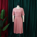 Send belt independent station  european and american women's clothing summerelegantplus sizefashion pleated exportfashiondress
