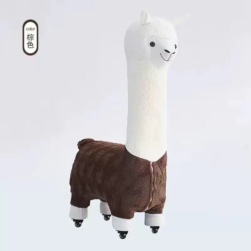 Extra large creative alpaca stool, accessible luxury animal stool, floor-standing handmade ornaments, scandinavian style shoe changing stool, festival