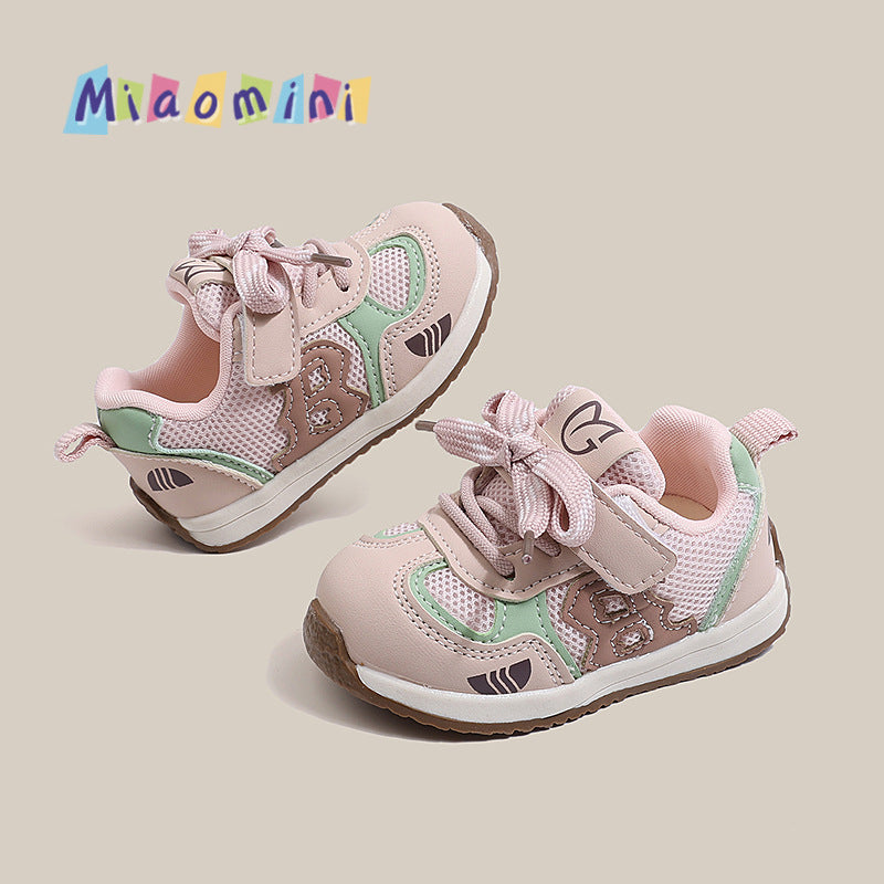 Baby toddler shoes - spring/autumn  collection: color block, versatile infant shoes for boys, soft sole, non-slip functional shoes for girls