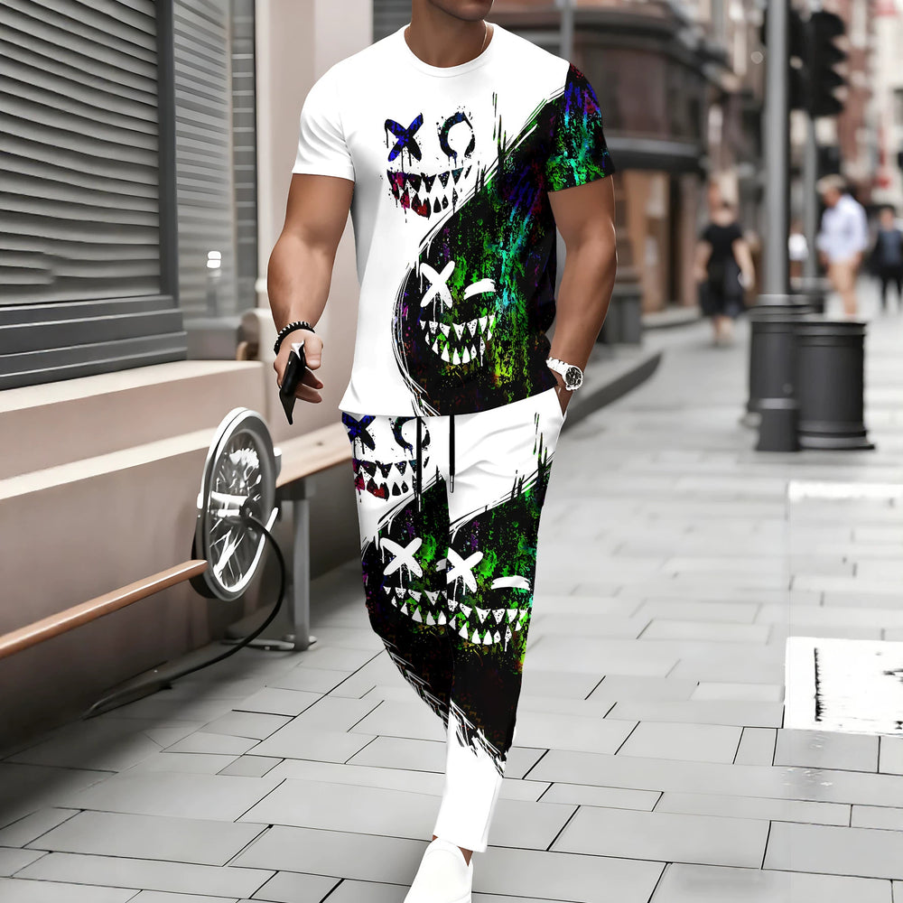 Men's casual activewear set - cross-border hot seller for summer (us/eu)