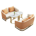 Luxury hotel lobby meeting table and chair set, sales office sofa, business reception area, rest area - one table with four chairs