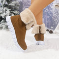 Exportexport maomao mouth snow boots winternew arrivalthick soleplus sizefleece-linedthickenedheattech cotton shoes for women