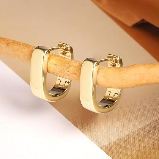 new arrival oval earrings electroplating process copper plated 18k gold earrings manufacturer wholesale fashioneasiest for match