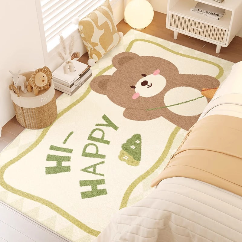 Carpet bedroom bedside blanket kids room cartoon new arrival room bedside cute thickened bed floor mat