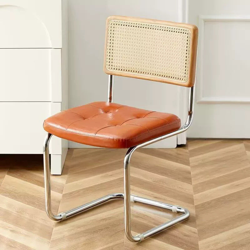 Accessible luxury saddle chair living room balcony medieval style saddle leather dining chair reception chair cafe milk tea shop negotiation chair