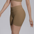 seamless knittingv waist peach hip lifting tight high waist yoga shorts sports running fitness three-quarter shorts