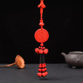 Car pendant pendant car rearview mirror hanging ornament chinese knot car lanyard safe entry and exit handmade safe car hanging