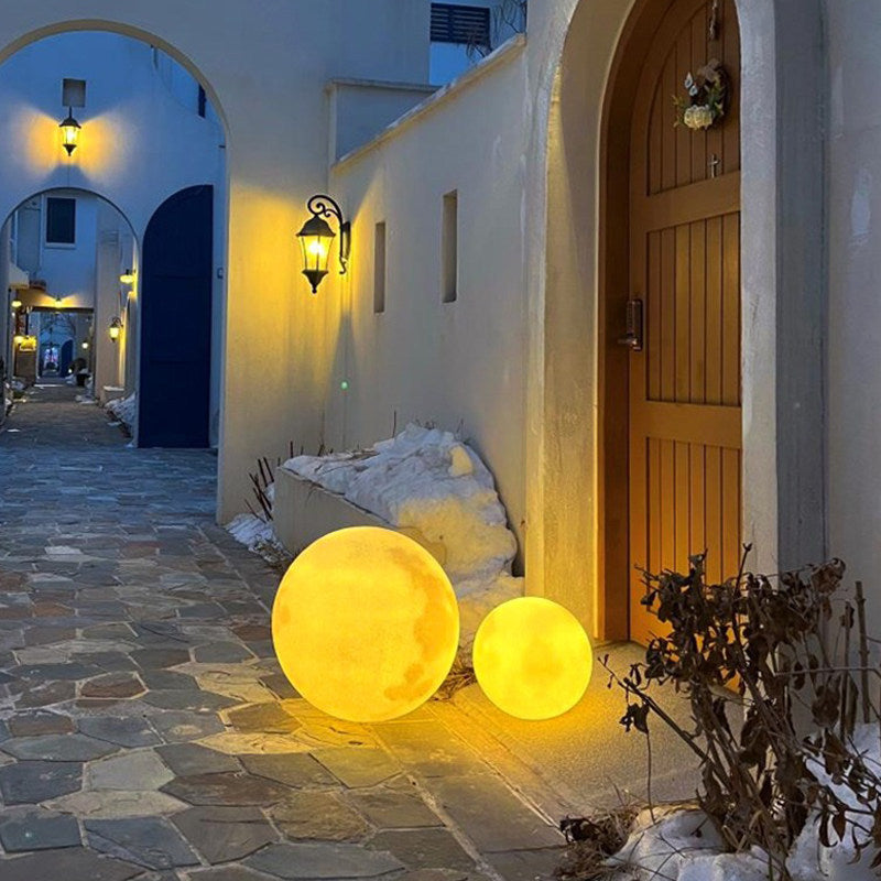 Moon lamp outdoor waterproof light villa light popular garden decoration light courtyard atmosphere light solar lawn light