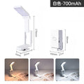 rechargeable led clip-on reading light - mini foldable portable clip-on book light - eye protection reading lamp - small desk lamp