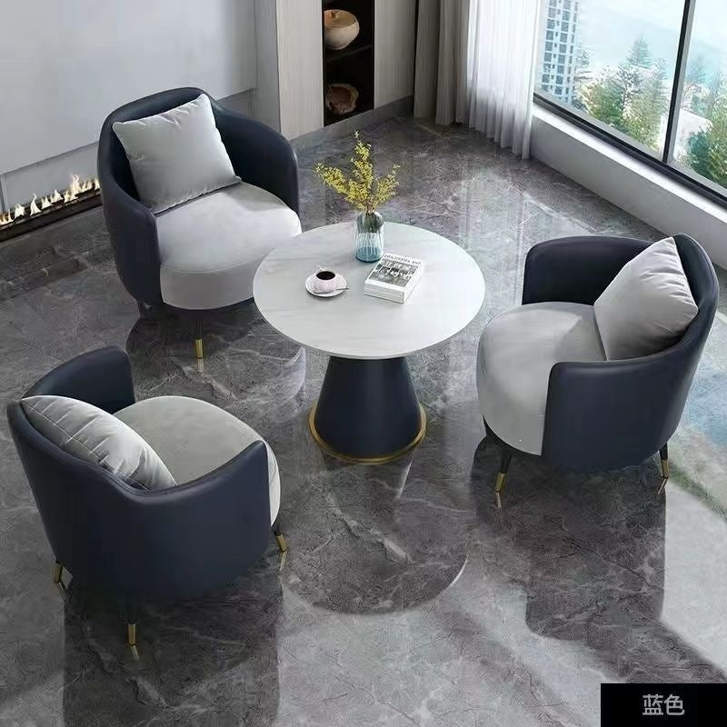 Hotel table and chair combination sales office reception table and chair shopping mall beauty salon casual single sofa coffee table combination