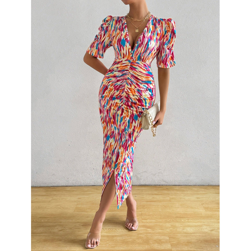 barcode new arrival  elegant women's original print dress