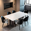 Natural marble dining table normcore jade office rock slab italian normcore dining table rectangular italian accessible luxury white jade