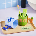 Kids' toothbrush and mouthwash cup - cute, trendy, and creative design for babies, students, and couples