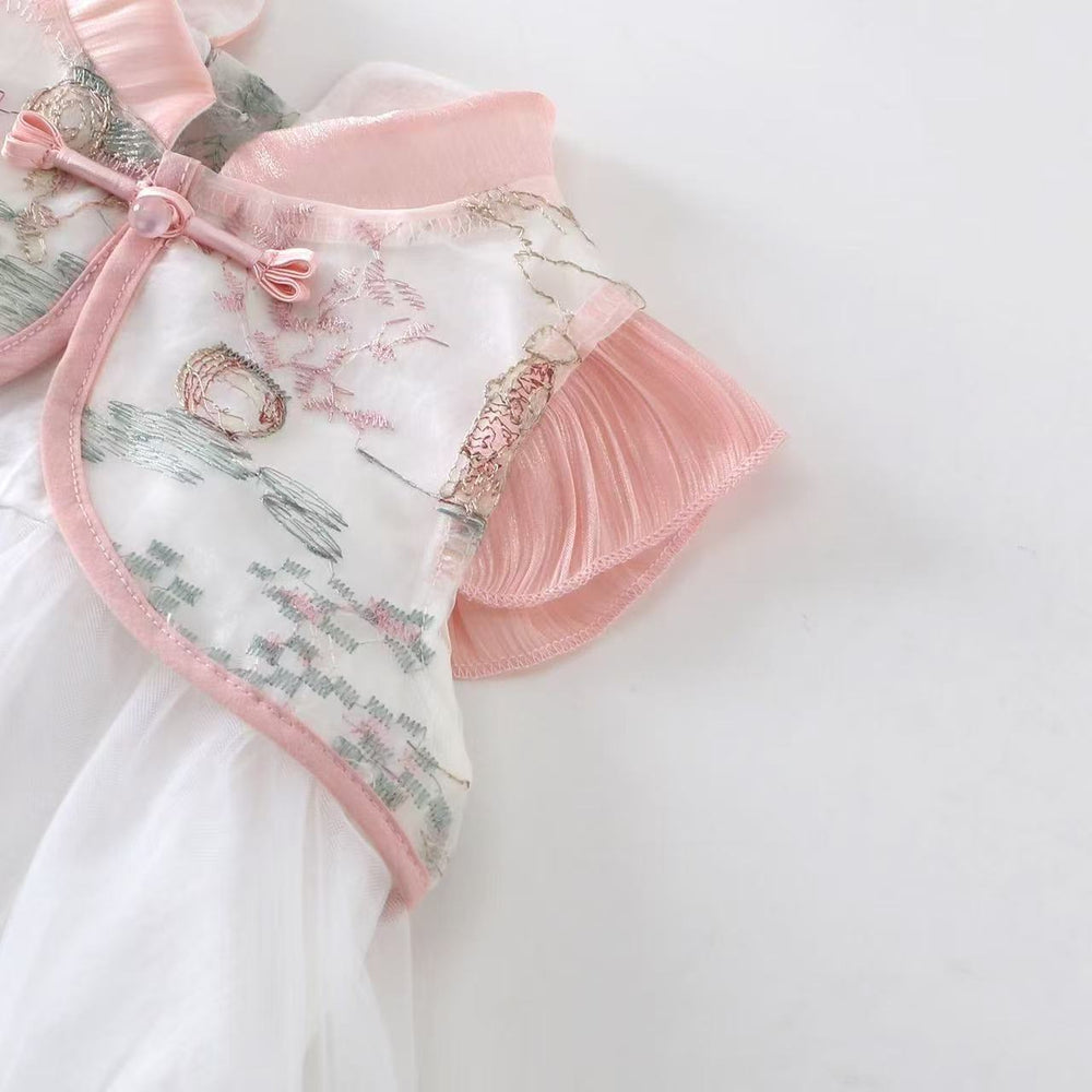 Baby dress summer  new style chic summer infant girl new chinese style traditional qipao dress