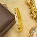 Bracelet female titanium steel fashion non-fading copper inlaid zirconium bracelet niche high-end fashion elegant jewelry wholesale hand jewelry