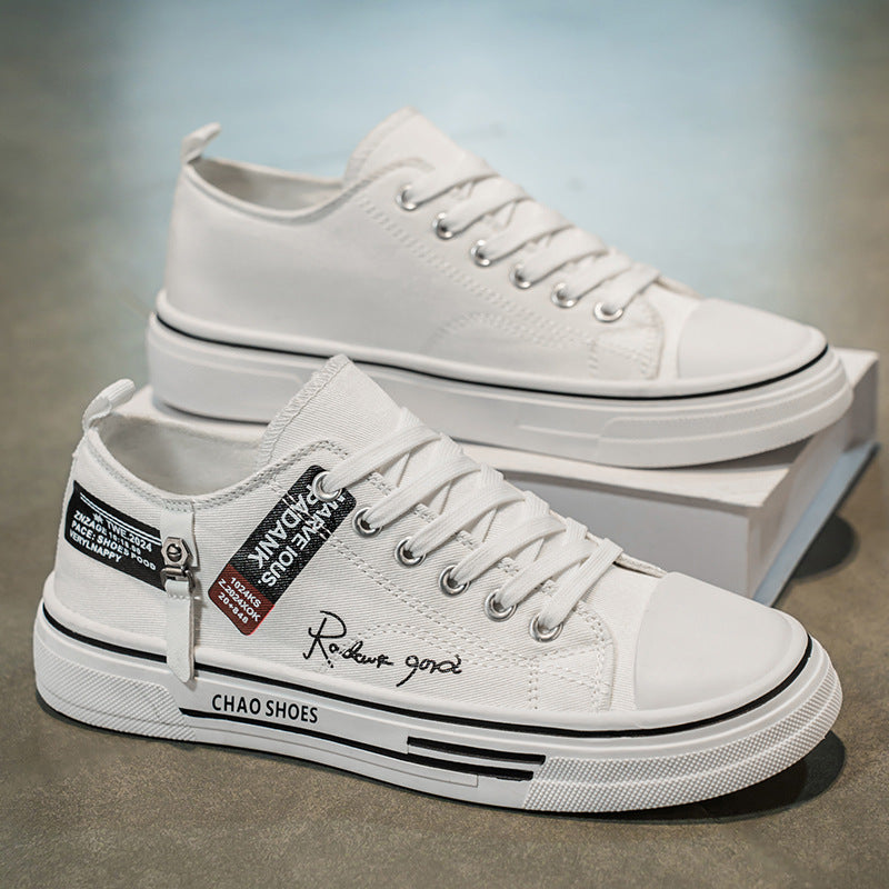 Men's canvas shoes - winter breathable, versatile, classic student style, athletic & casual, lightweight soft sole sneakers