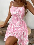 european and american cross-border  summer new print cami dress