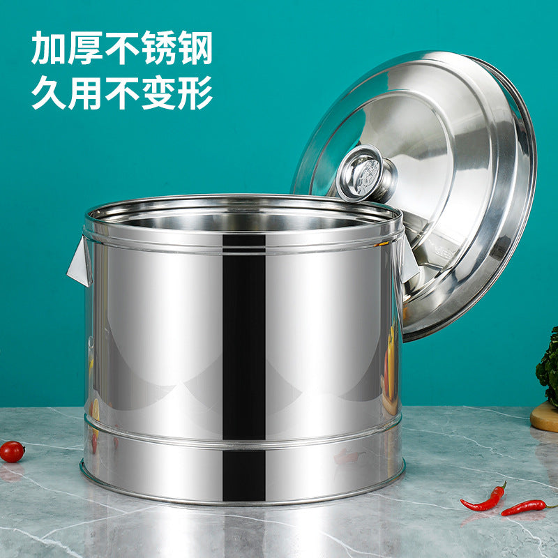 Insulated rice bucket, special stainless steel electric heating rice bucket for stall, hotel restaurant, insulated soup bucket, commercial heating steamer