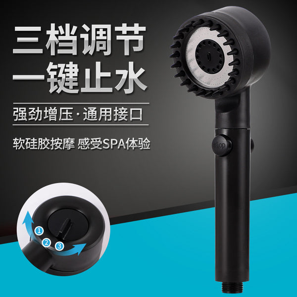 Wear spray pressurized filter spray three-speed shower nozzle shower showerhead handheld faucet bathroom household set