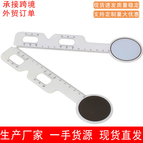 Ophthalmic ruler Eye covering ruler Eye blocking ruler Pupil distance measurement ruler Eye gauge