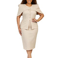 D628 cross-border  african plus size women's cloak elegant buttoned bodycon ol faux two-piece foreign trade dress
