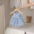Summer clothes baby summer clothes bag butt clothes one-piece baby style thin style hundred days full moon princess bag butt clothes