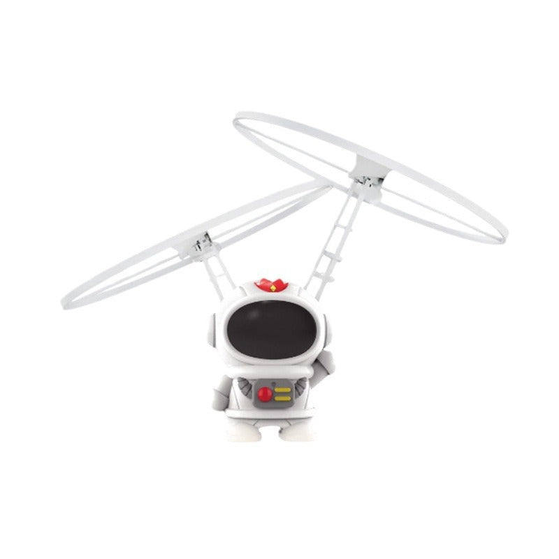Wholesale steel wire astronaut induction flying toy - gesture-controlled levitating flying doll, light-up robot, kids' toy