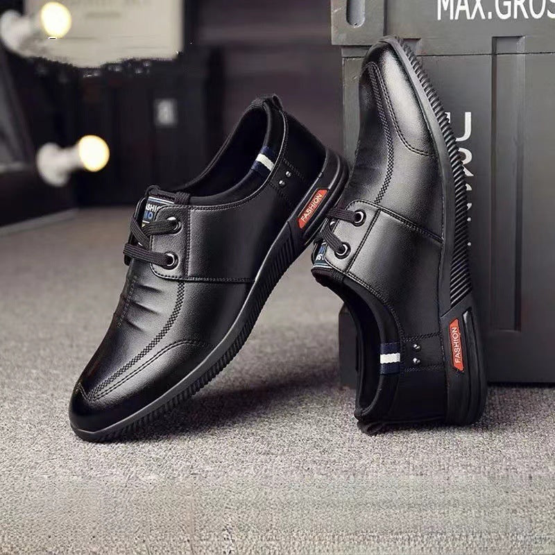 2024 new versatile men's leather shoes - soft sole business casual loafers - perfect for work, security, and dad shoes - wholesale available