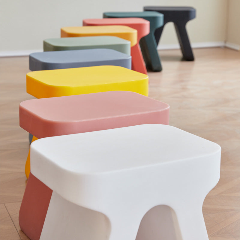 Ins small stool for home, shoe changing stool, shoe stool, door plastic children's stool, multi-color optional, modern casual small