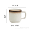 Mug nordic style gridscasual ceramic water cup large with lid coffee cup spoon creative milk cup wholesale
