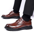 Men's leather dress shoes - british style, live stream, cross-border, black, formal business casual, soft sole, wedding groom, suit shoes