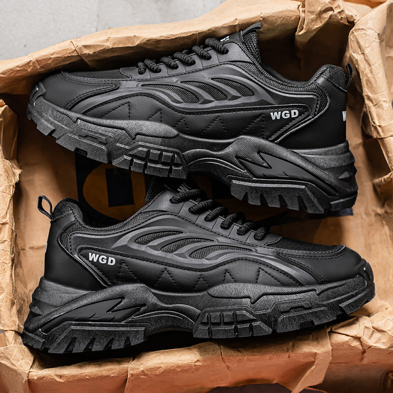 Men's chunky sneakers 2025 new winter versatile casual running shoes men's thick-soled casual athletic shoes