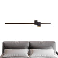 Wall lamp bench living room background wall grids modern casualnormcoreaccessible luxury one-shaped bedroom aisle bedside lamp