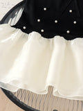 Baby clothing kids set children outfit black short-sleeved dress baby
