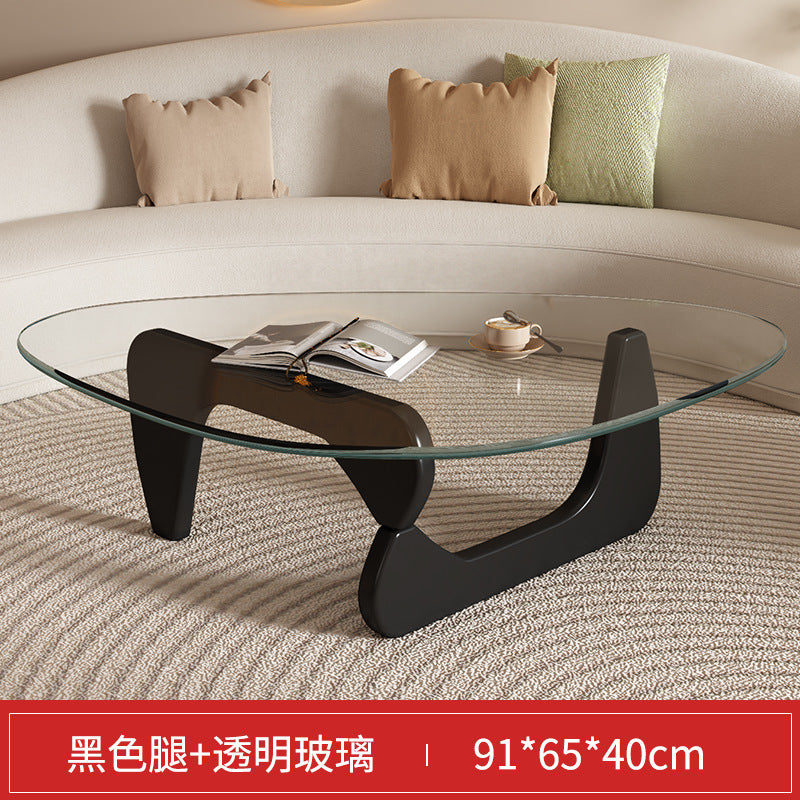Glass coffee table creative popular coffee table living room for home small apartment modern casualaccessible luxurynormcore small table
