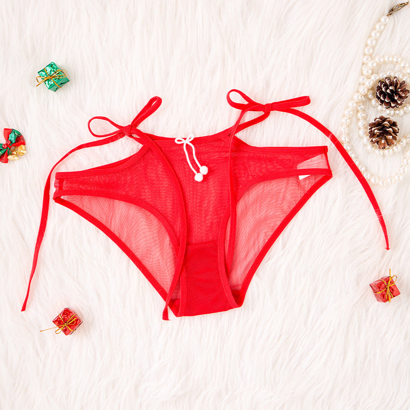 zodiac year mesh sexy women's panties lace breathable transparent comfortable low-rise briefs