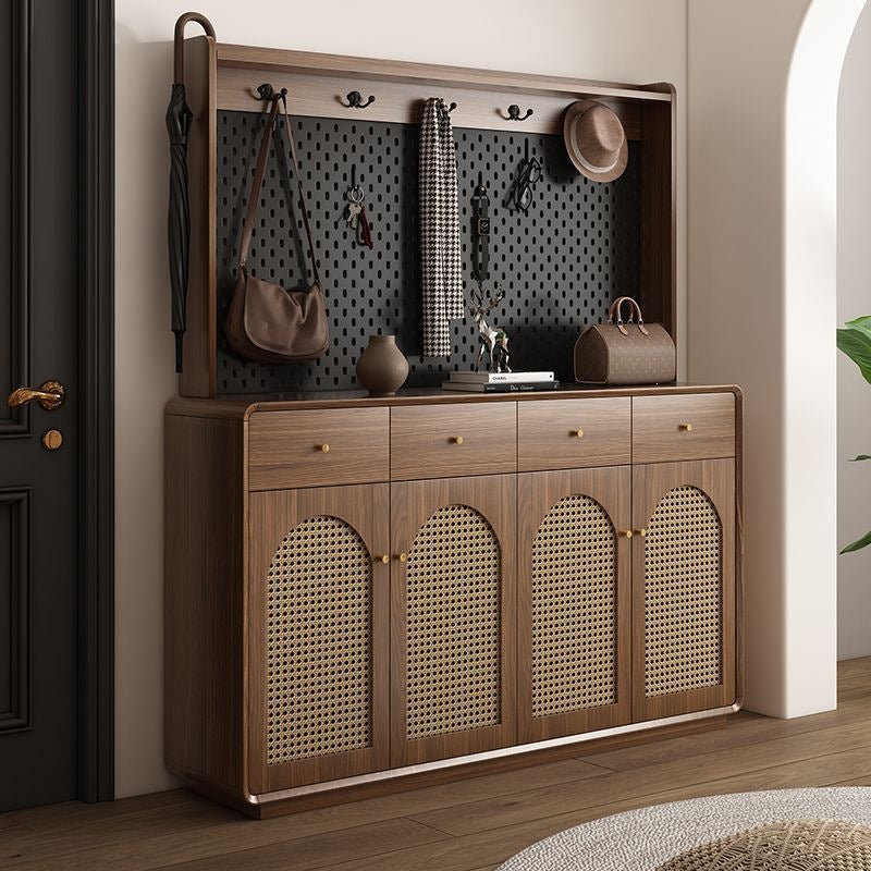 Medieval style shoe cabinet american for home entrance shoe cabinet entrance cabinet living room storage cabinet small apartment with perforated board