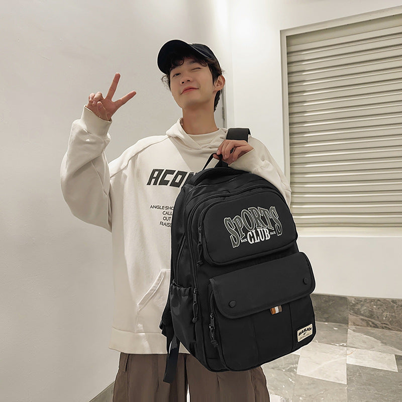2025 new american style sports backpack - high capacity, multi-functional, wear-resistant, scratch-proof, water-repellent - perfect for students, travel, and school