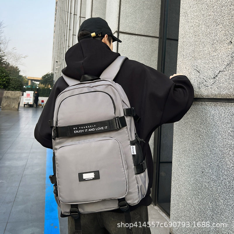 Backpack casual urban style classy school bag junior high school student school bag work clothingcasual travel couple college student school bag