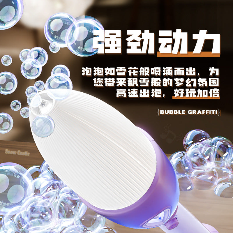 magic electric bubble pen brush pen handheld writing graffiti fully automatic electric bubble machine toy