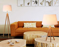 Japanese style log tripod floor lamp scandinavian fabric cover living room bedroom sofa side popularb&b soft decoration