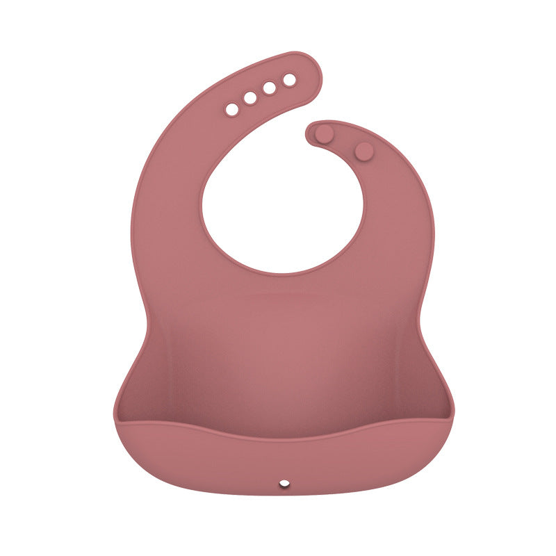 Infant and toddler bibs, silicone saliva pockets, anti-dirty baby, easy to clean rice pockets, saliva wipes, stereo food grade silicone